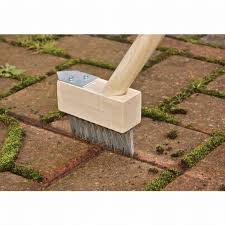 Block paving and patio weed brush